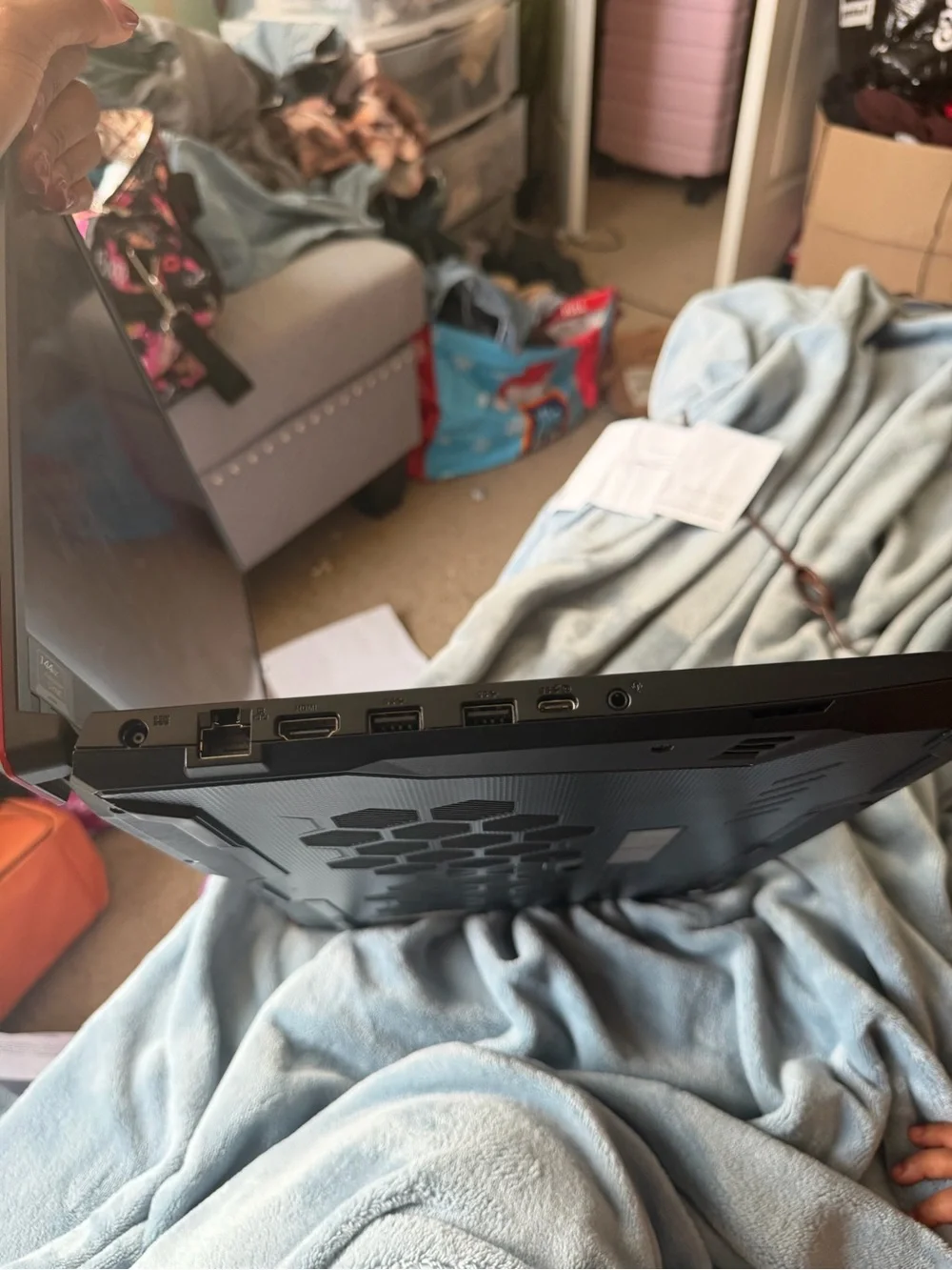 ASUS TUF Gaming Laptop - Black with Purple Backlit Keyboard